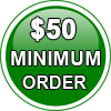 $50 Minimum Order