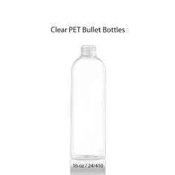 Clear PET Bullet Bottles