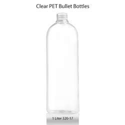 Clear PET Bullet Bottles