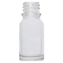 Boston Round Clear Glass Bottle